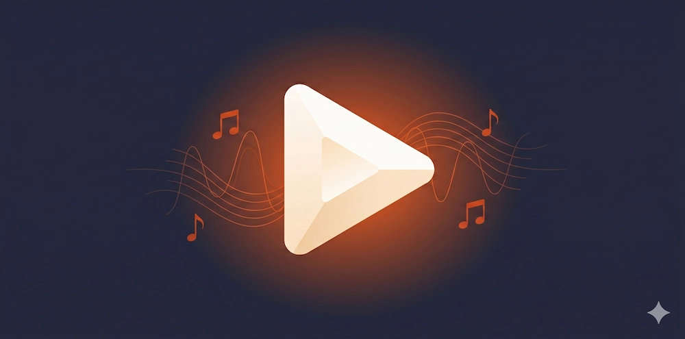 Play button icon representing getting started with vocal lessons
